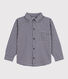 Boys' checked cotton shirt