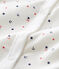 Babies' Ribbed Jumpsuit/Sleeping Bag MARSHMALLOW white/SMOKING blue/MULTICO
