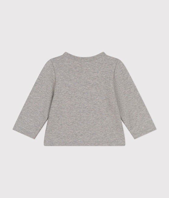 Babies' Fleece Cardigan CHATON CHINE grey