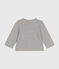 Babies' Fleece Cardigan CHATON CHINE grey
