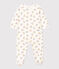 Babies' Bonnet Patterned Fleece Pyjamas MARSHMALLOW white/MULTICO white