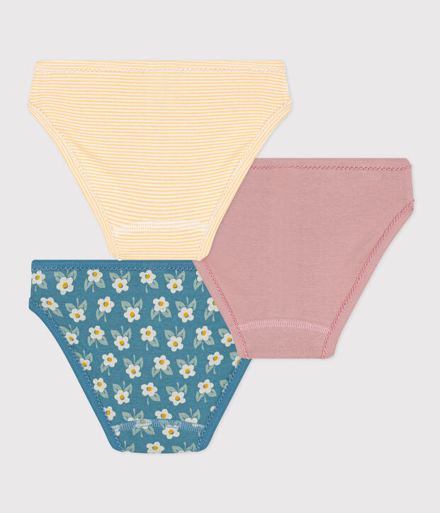 Girls' Flower Cotton Briefs - 3-Pack multicolor
