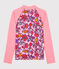 Women's Eco-Friendly UPF 50+ UV-Proof T-shirt PATIENCE pink/MULTICO white