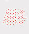 Children's Hearts Print Fleece Pyjamas MARSHMALLOW white/TERKUIT red