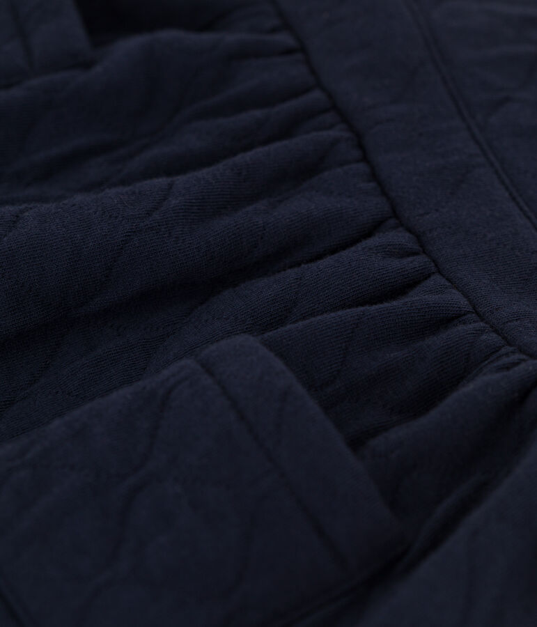 Babies' Sleeveless Patterned Quilted Tube Knit Dress SMOKING blue