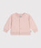 Babies' Quilted Tube Knit Baseball Jacket SALINE pink