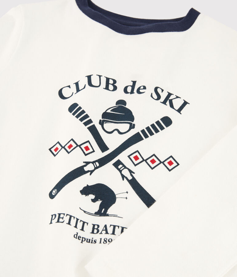 Boys Silkscreen Print T-shirt white