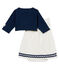 Baby girls' dress/bodysuit and cardigan variante 1