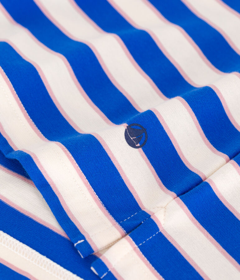 The Boxy stripy cotton T-Shirt for women Ecru/multicolor