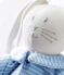 Rabbit in clothing comforter FRAICHEUR blue/MARSHMALLOW white