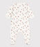 Babies' Floral Tube Knit Bodyjama MARSHMALLOW white/MULTICO white