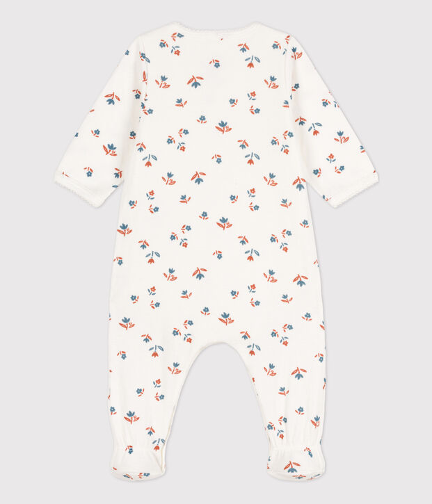 Babies' Floral Tube Knit Bodyjama white/multicolor