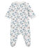 Baby Girls' Velour Sleepsuit MARSHMALLOW white/MULTICO white