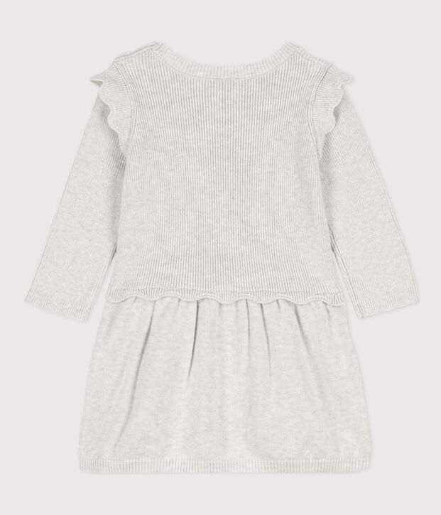 Babies' Wool/Cotton Dress MONTELIMAR CHINE