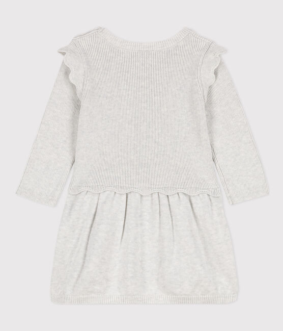 Babies' Wool/Cotton Dress MONTELIMAR CHINE beige
