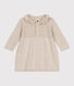 Babies' long-sleeved knitted cotton dress
