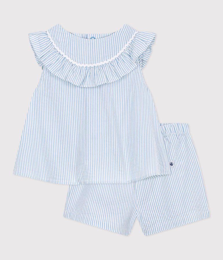 Babies' cotton gift set: 2-piece outfit multicolor