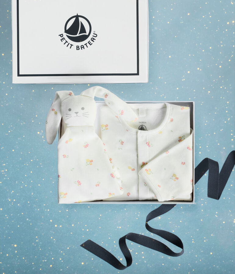 Newborn babies' floral-print cotton gift set multicolor