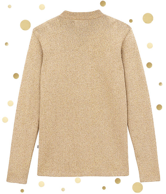 women's iconic sailor sweater BRINDILLE brown/DORE yellow