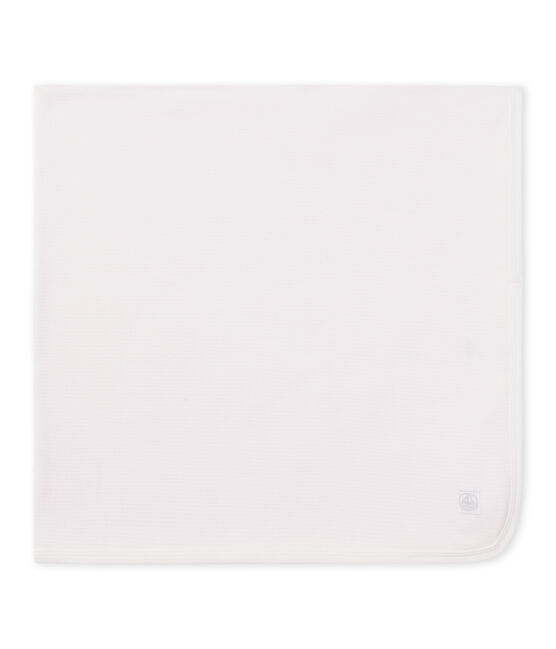 Baby's unisex milleraies-striped sheet VIENNE pink/ECUME white