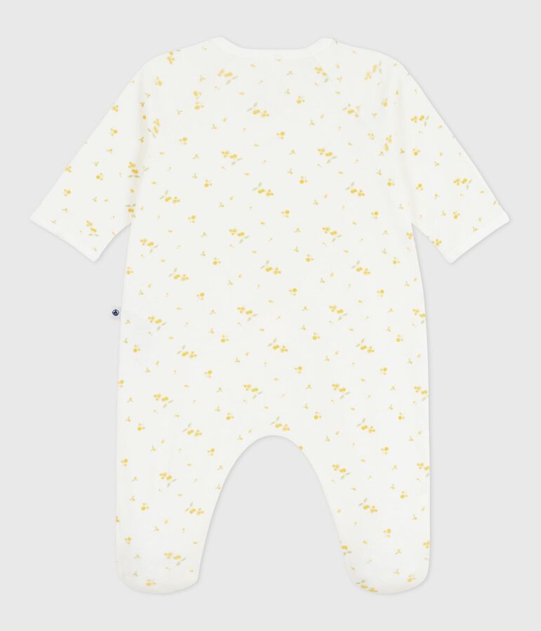 Babies' floral cotton pyjamas white/multicolor