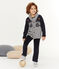 Boys' Knit Cardigan SUBWAY grey/SMOKING blue/CUIVRE