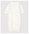 Babies' Cherry Pattern Organic Cotton Jumpsuit/Sleeping Bag MARSHMALLOW white/MULTICO white