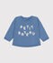 Babies' fleece sweatshirt BEACH blue