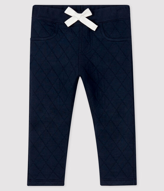 Baby boy's tube knit trousers SMOKING blue