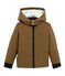 Warm raincoat with sweatshirt lining BRINDILLE brown
