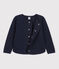 Girls' Tube Knit Cardigan SMOKING blue