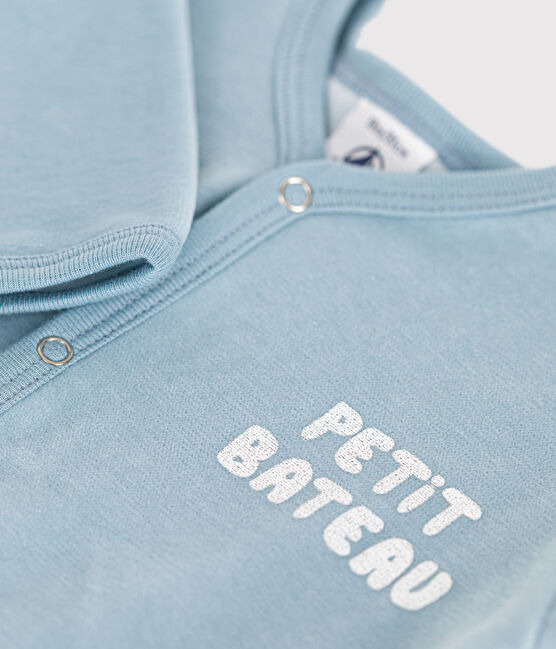 Babies' velour sleepsuit ENNEIGE blue
