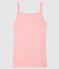 Women's strappy top with decorative touches CHARME pink/ECUME white
