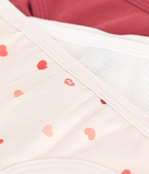 Girls' cotton briefs - 3-Pack multicolor