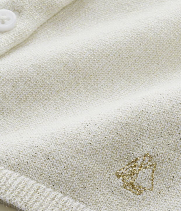 Baby Girls' Shiny Bolero white/brown