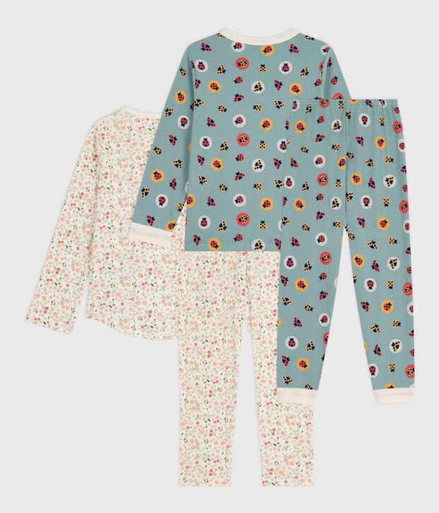 Pack of children's printed cotton pyjamas multicolor