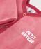 Babies' velour sleepsuit PAPI pink