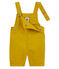 Baby boys' short twill dungarees BAMBOO green
