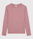 Women's Iconic Round-Neck Striped Cotton T-Shirt