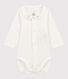 Babies' Organic Cotton Bodysuit with Embroidered Collar