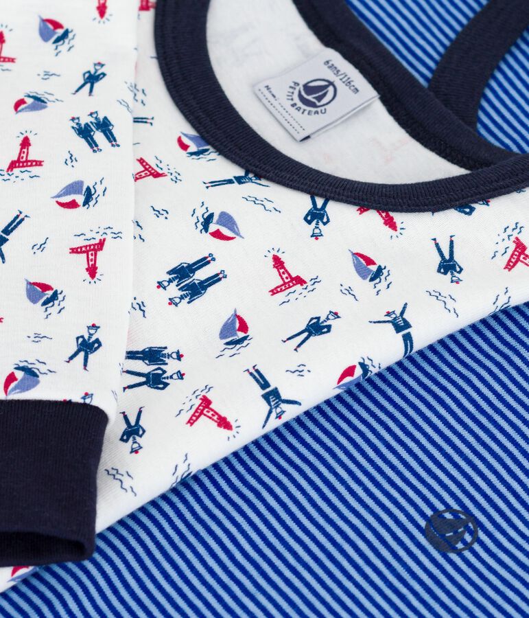 Pack of children's printed cotton pyjamas multicolor