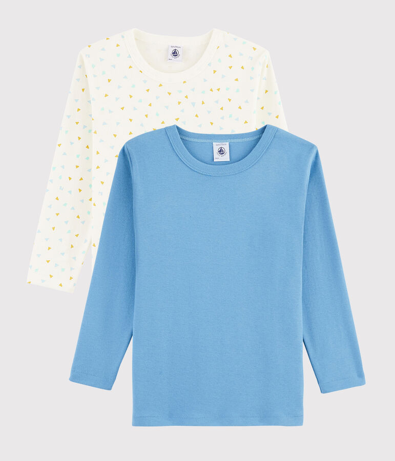 Boys' Geometric Print Long-Sleeved T-Shirt - 2-Piece Set multicolor