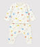 Babies' Organic Monkey Print Tube Knit Clothing - 3-Piece Set MARSHMALLOW white/MULTICO white