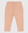 Babies' Plain Fleece Trousers VINTAGE beige