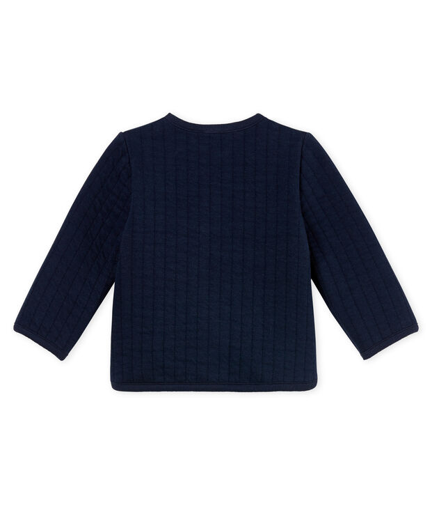 Baby girls' cardigan in quilted tube knit SMOKING