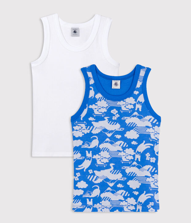 Children's Cotton Vest Tops - 2-Pack multicolor