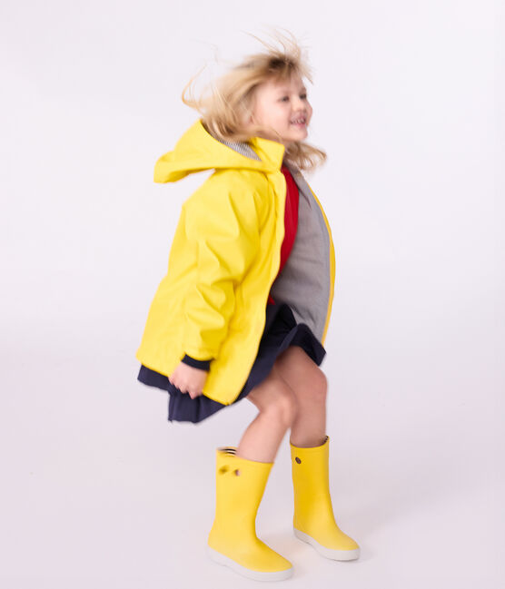Children's unisex iconic raincoat JAUNE yellow