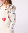 Children's long-sleeved printed cotton T-shirt MILK /MULTICO