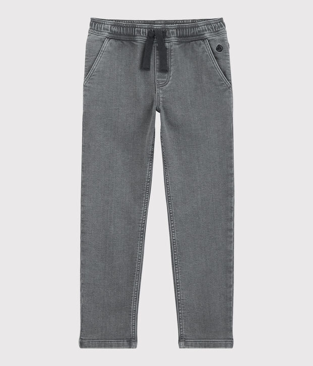 Boys' Eco-Friendly Regular Denim Trousers grey
