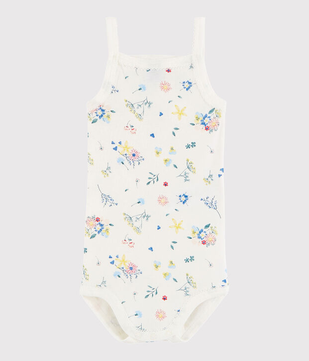 Baby Girls' Strappy Bodysuit white/multicolor